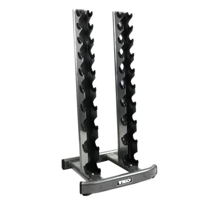 TKO 10 Pair Vertical Dumbbells Rack - Final Stock TKO Dumbell racks, power block stand, plate and bar storage, kettlebell racks, ball racks tko_10-pair-vertical-dumbbells-rack_main
