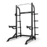 TRUE HALF RACK WITH PLATE HOLDERS MATTE BLACK - Final Stock TRUE Squat Rack , Smith add-on true_half-rack-with-plate-holders-matte-black-final-stock_main