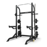 TRUE HALF RACK WITH PLATE HOLDERS MATTE BLACK - Final Stock TRUE Squat Rack , Smith add-on true_half-rack-with-plate-holders-matte-black-final-stock_view-2