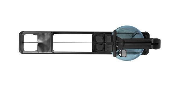 WaterRower Gronk M1 HiRise Rowing Machine Black - Final Stock WaterRower Rowers, Cross-Row waterrower_gronk-m1-with-hirise-1_view-5