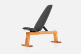 NOHRD WeightBench Genuine Leather Black Cherry NOHrD Bench; flat/incline/decline benches weightbench-kirsche-1-grey-cherry