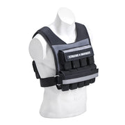 XM Fitness weighted vest on mannequin, front view