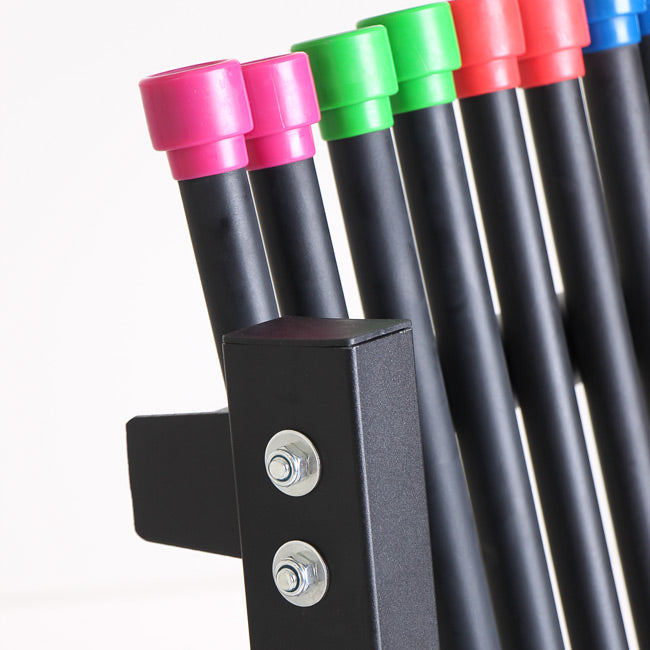 XM BodyBar Storage Rack XM Fitness Dumbell racks, power block stand, plate and bar storage, kettlebell racks, ball racks xm-fitness_bodybar-storage-rack_view-2
