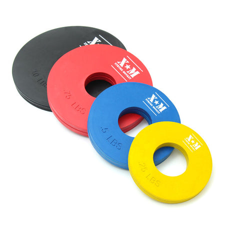 XM Competition Rubber Fractional Weight Plates -.25, .5, .75, & 1 Lb Pairs - 5 Lb Set XM Fitness Weight Plates xm-fitness_competition-rubber-fractional-weight-plates-25-5-75-1-lb-pairs-5-lb-set_main