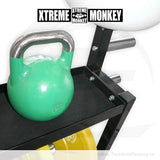XM Cross Training Functional Storage Rack XM Fitness Dumbell racks, power block stand, plate and bar storage, kettlebell racks, ball racks xm-fitness_cross-training-functional-storage-rack_view-4