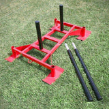 Professional Driving Power Sled Red XM Fitness Agility and Speed; jump ropes, climbing and battle ropes, ladders, sled, interval timer xm-fitness_professional-driving-power-sled-red_view-3