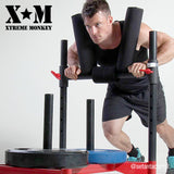XM Red Sled Drive Pad XM Fitness Agility and Speed; jump ropes, climbing and battle ropes, ladders, sled, interval timer xm-fitness_red-sled-drive-pad_view-4
