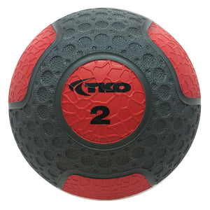 2 Lb Commercial Rubberized Medicine ball is a heavy-duty, weighted ball designed to enhance your strength training workouts. The ball features an easy-to-grip double-dimpled rubber surface for effective tossing and catching.