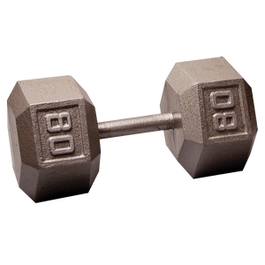 Body Solid Iron Hex Standard Dumbbell Gray