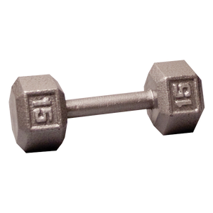 Body Solid Iron Hex Standard Dumbbell Gray