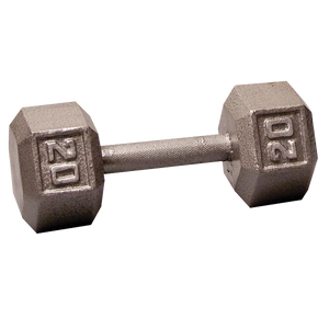 Body Solid Iron Hex Standard Dumbbell Gray