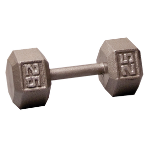 Body Solid Iron Hex Standard Dumbbell Gray