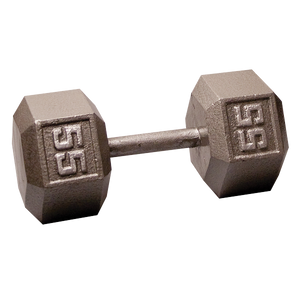 Body Solid Iron Hex Standard Dumbbell Gray